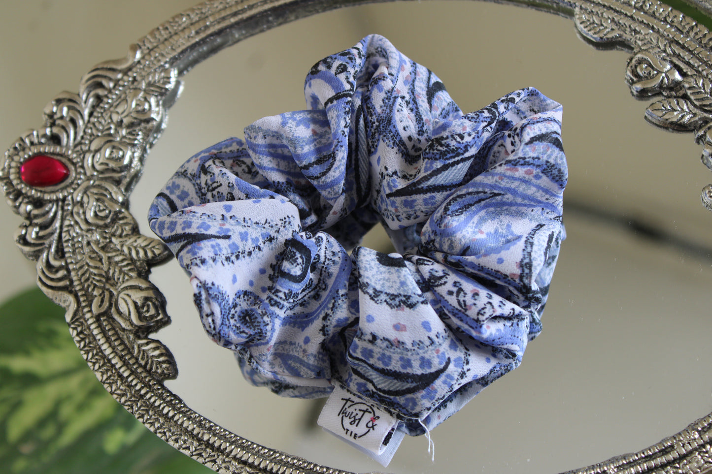 Lavender Paisley Scrunchie